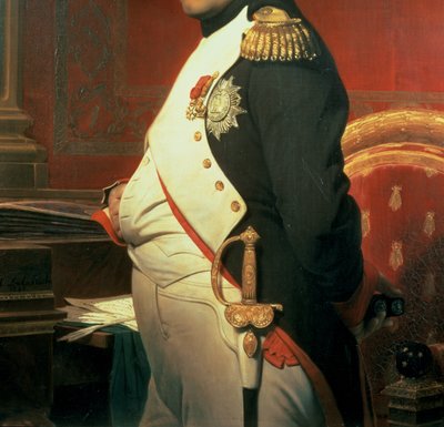 Napoleon in seinem Arbeitszimmer (Detail) von Hippolyte Delaroche